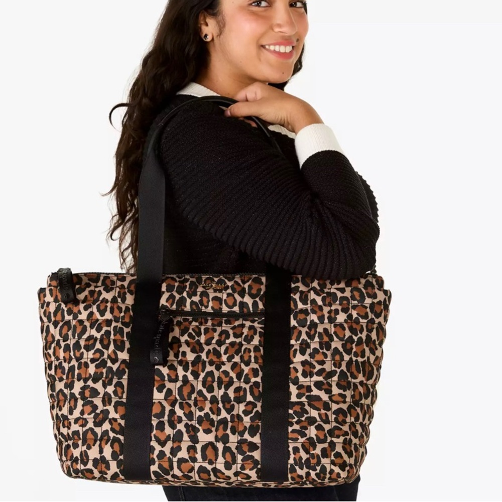 Kate Spade Brown and Black Leopard Print Tote